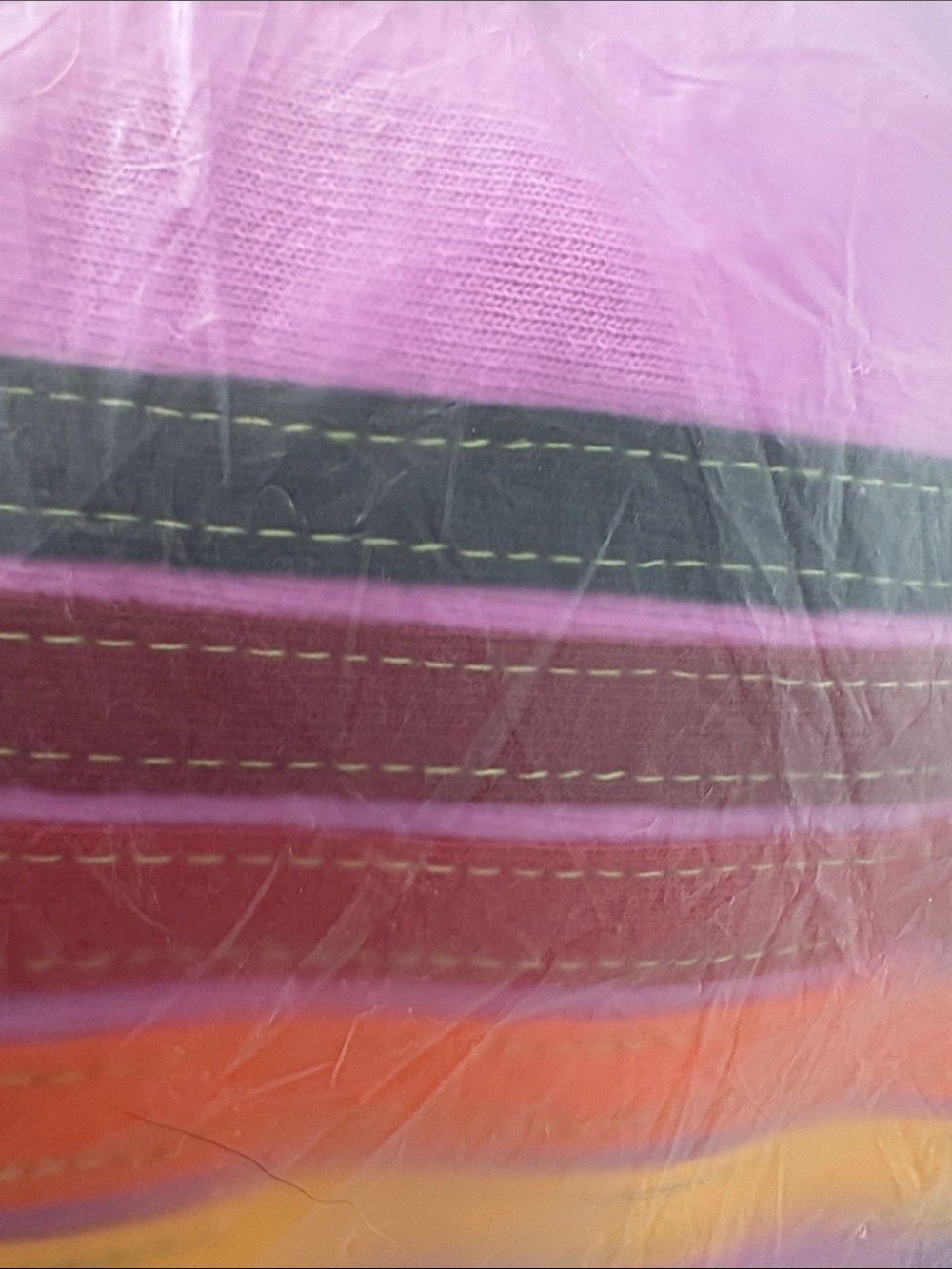 Aviator Nation Girls Purple Rainbow Stripe Hoodie & Jogger Set - Picture 3 of 5